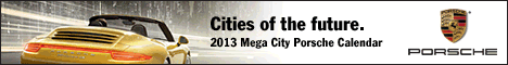 Porsche Mega City Calendar by Driver's Selection