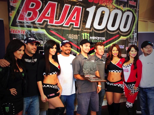 Patrick Long on Baja 1000 Podium 2013