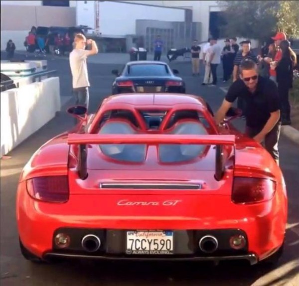 Paul Walker with Porsche Carrera GT