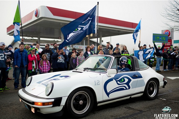 1979 Porsche 911 in Seahawk colors