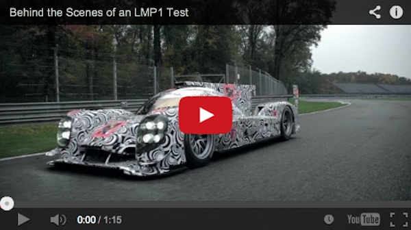 Video behind the scenes LMP1 Porsche test video