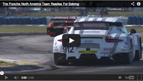 Porsche preparing for Sebring Video