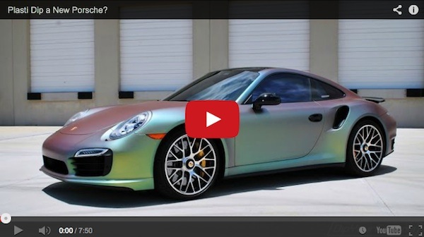 Plasti Dip Porsche