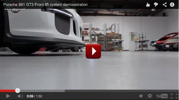 front axle lift system video 991 GT3