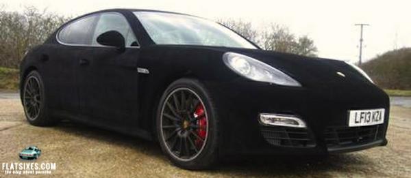velvet wrapped Porsche Panamera