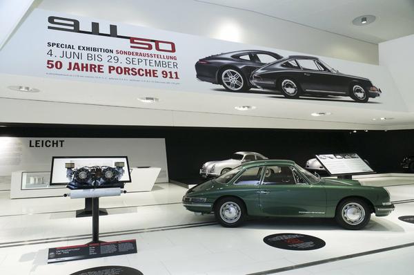 Porsche 911 50th Anniversary exhiit at Porsche Museum