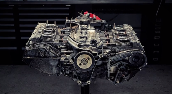 Stop Motion Porsche Engine Tear Down