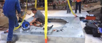 Porsche C'Seed TV being installed