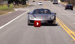 Jay Leno driving a Porsche 918