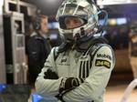 Patrick Dempsey with helmet on