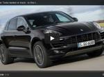 macan turbo on the track with play button