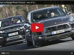 macan turbo on the track with play button