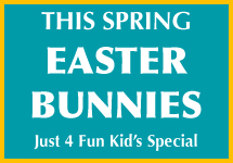 Just4Fun Kids Special portraits with Easter Bunnies