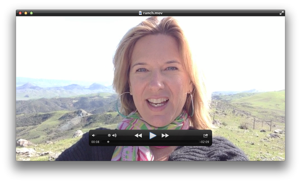 Image of Melissa with Mountain Ranch background