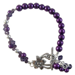 Elegant Pearl and Crystal Bracelet