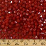 CLEARANCE 4mm Dark Red Coral 5301 Swarovski Bicones (70pcs)