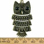 Large Swinging Owl Pendant