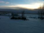 My yard with lots of snow!
