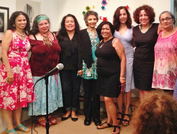 Reading of Breaking Ground Anthology, here with my poetry sistas!