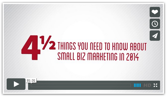 Video: 4 1/2 Things You Need To Know About Small Biz Marketing In 2014