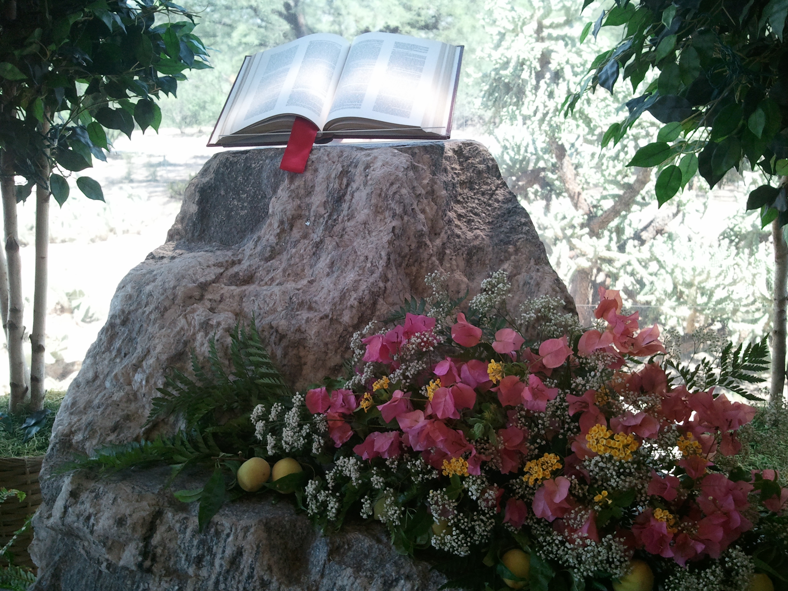 The Word on the Sunrise Chapel altar