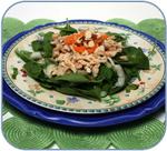 Bok Choy and Spinach Salad with Chicken and Clementines