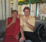 Terry Hodgkinson and Tenzin Choden in Darjeeling, India