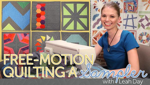 free motion quilting a sampler