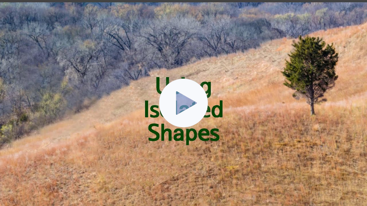 Quick Tip 475 - Using Isolated Shapes