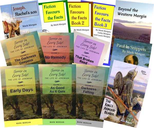 Book covers: All 13 books published by Bible Tales