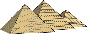 "Egyptian Pyramids" by  CLXVI on OpenClipArt (https://openclipart.org/detail/278748/egyptian-pyramids)