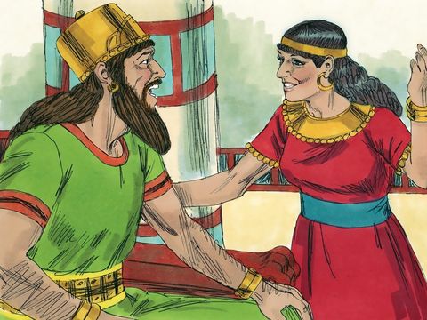 "A marriage was arranged between King Ahab’s daughter Athaliah and Jehoshaphat’s son Jehoram." (Sweet Publishing / FreeBibleImages.org 
http://freebibleimages.org/illustrations/jehoshaphat-ahab/ Slide 2)  CC BY-SA 3.0 (https://creativecommons.org/licenses/by-sa/3.0/)