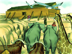 Animals came to Noah's ark http://freebibleimages.org/illustrations/noah-ark/ Slide 9