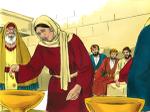 A poor widow gave her gift (http://freebibleimages.org/illustrations/widow-mite/ Slide 3)