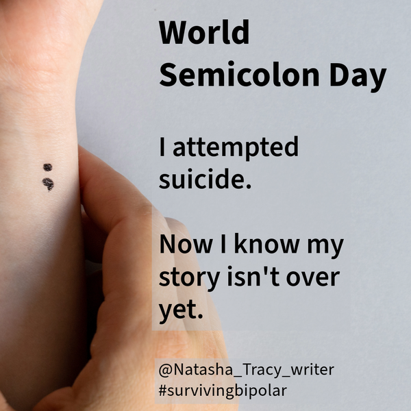 Natasha Tracy on Instagram -- World Semicolon Day