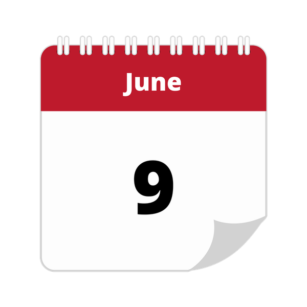 June 9th calendar