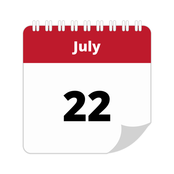 July 22nd calendar