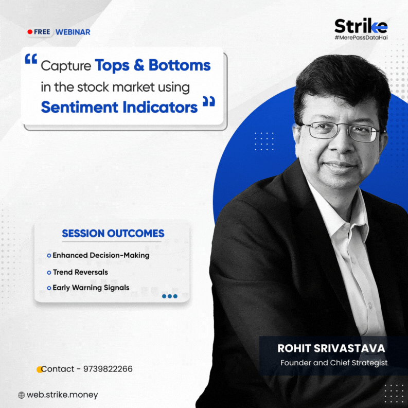 Capture tops and bottoms in the stock market using Sentiment Indicators with Rohit Srivastava!