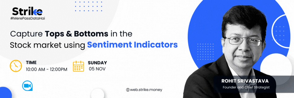 Capture tops and bottoms in the stock market using Sentiment Indicators with Rohit Srivastava!