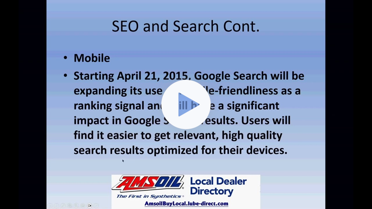 AMSOIL Buy Local Dealer Training