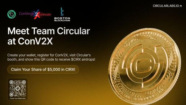 Meet Team Circular at ConV2X and claim your share of $CIRX in this airdrop.