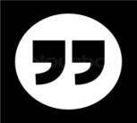 Quote sign icon. Quotation mark symbol. Double quotes at the | Colourbox