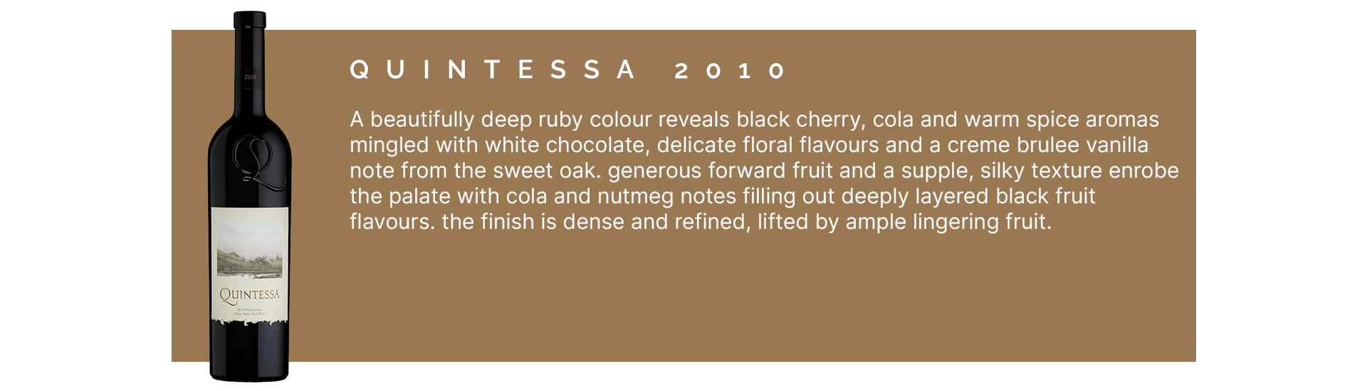 Re-cap: Virtual Wine Tasting with Quintessa
