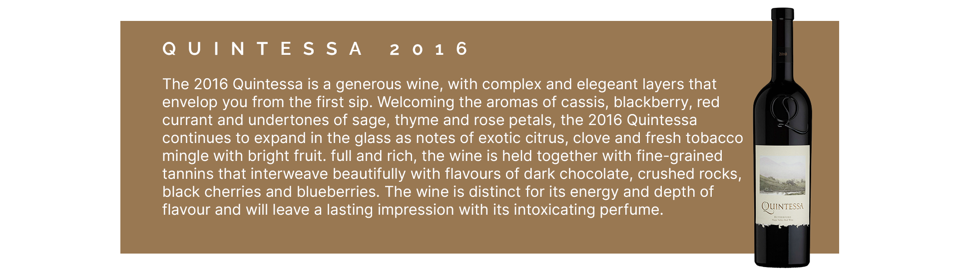 Re-cap: Virtual Wine Tasting with Quintessa