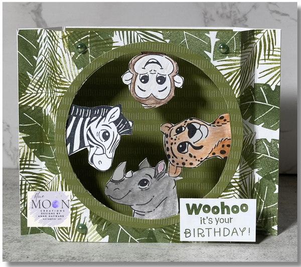 Silly Safari Diorama Card