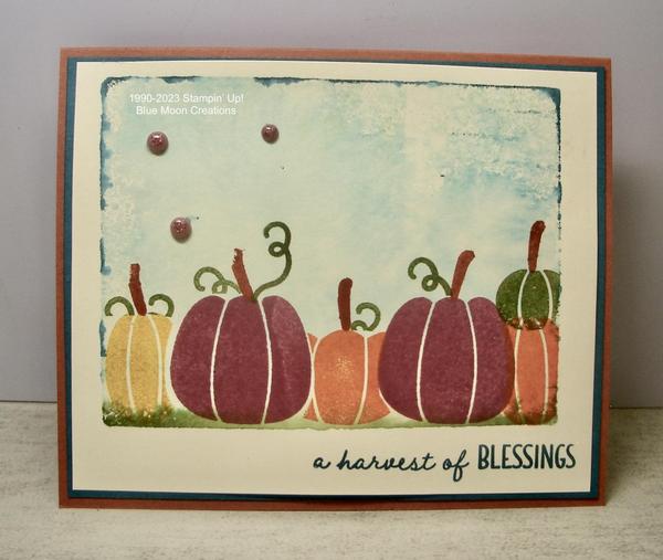 Acrylic Block A Harvest of Blessings Card