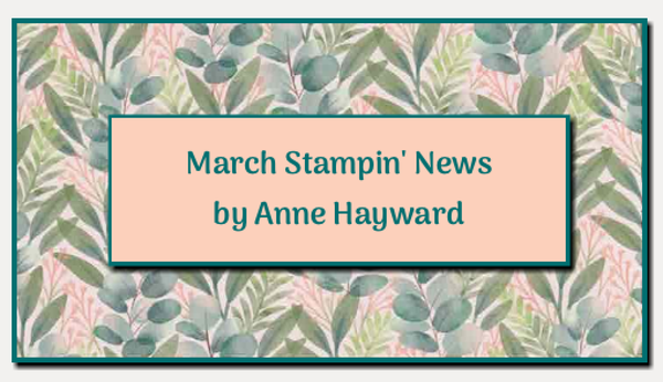 Stampin' News from Anne Hayward