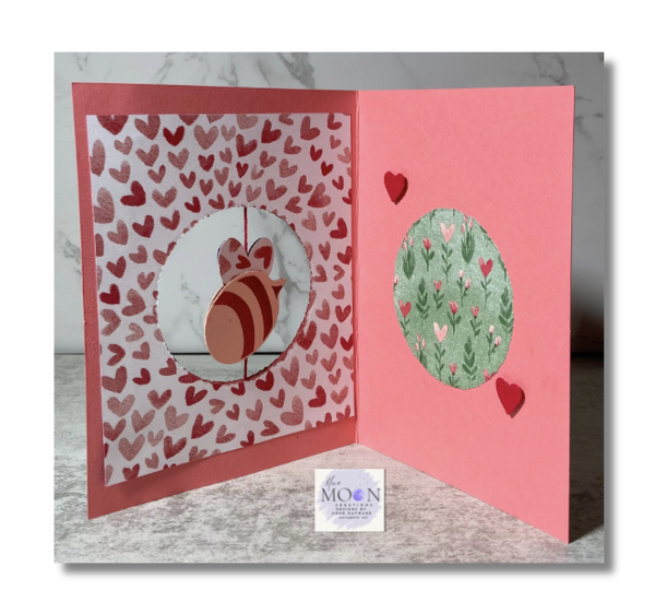 Bee My Valentine Spinner Card
