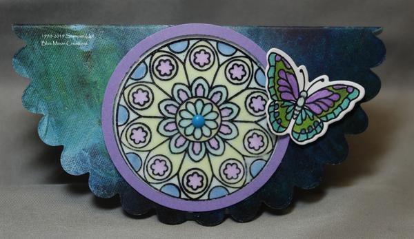 Painted Glass Rolling Card
