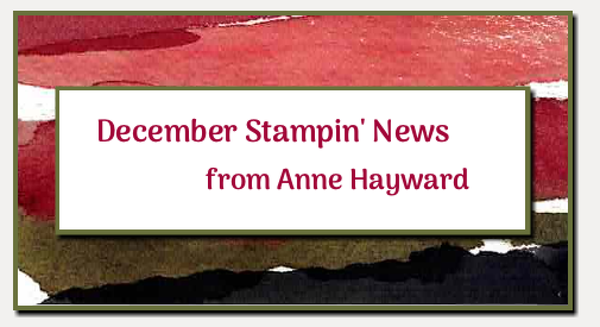 Stampin' News from Anne Hayward